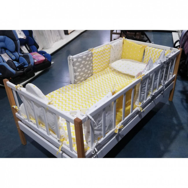 Кровать MALIKA GLORIA 160х80 белый-бук Кровать MALIKA GLORIA 160х80 белый-бук