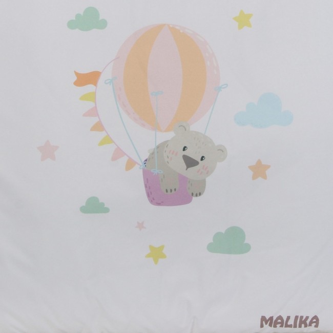 Матрас для пеленания Malika "Мишка на воздушном шаре" 75х68 см. белый Матрас для пеленания Malika "Мишка на воздушном шаре" 75х68 см. белый