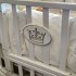 Детская кроватка MALIKA ROYAL MAJESTY ЭКО-кожа белый